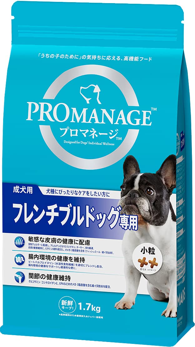 プロマネージ ドッグフード 成犬用 フレンチブルドッグ専用 1.7kg×6個 (ケース販売)