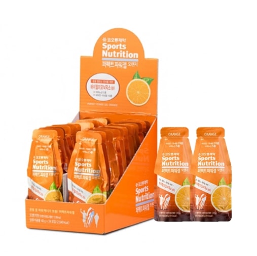 [el331]コーロン製薬 パーフェクトパワージェル オレンジ_エネルギー供給 パワージェル エナジーチャージ オレンジ濃縮液 活力増進 バイタルイオニックミックス配合 40gX24包 1箱[その他