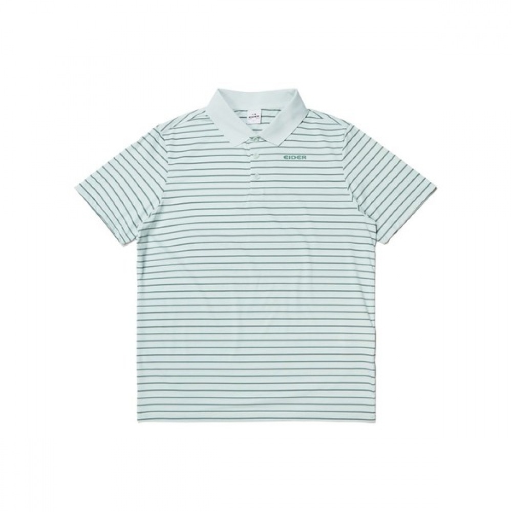 [アイダー] メンズPOPアイスストライプ半袖ポロTシャツ_DMM24287