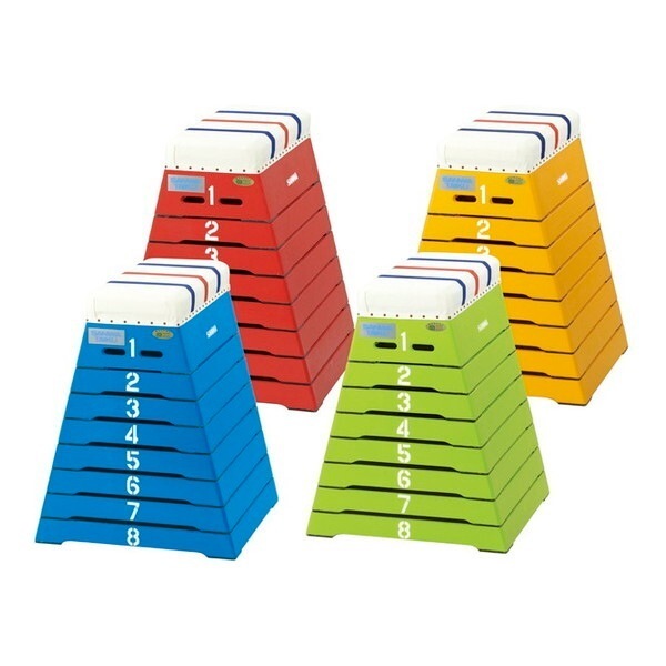 三和体育 跳箱 小8段 CL-8 イエロー S-4065 メーカー直送