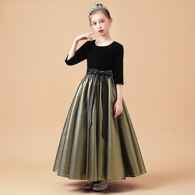 女の子のピアノショー服2025ボーカルバンドドレスチルドレンショーバースデーショードレス 5,051円