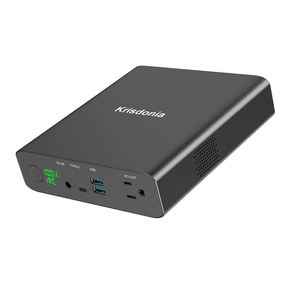 Krisdonia ポータブル電源 AC出力 27000mAh 大容量 130W モバイルバッテリー 超急速充電対応 USB-Cポート QC3.0 USB-Aポート 予備電源 ノートパソコン/MacB