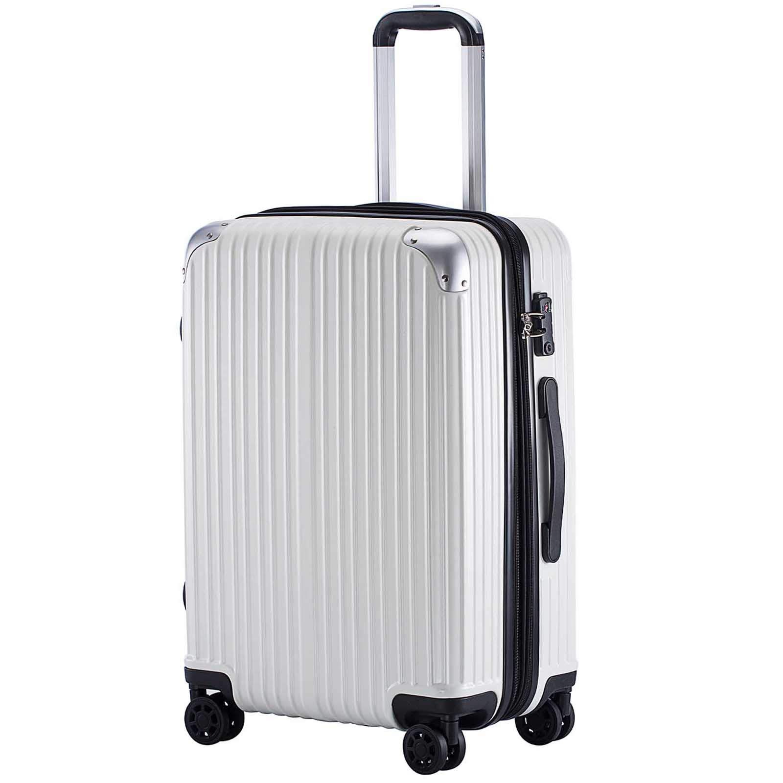 [TTOVALIGERIA] スーツケース Sサイズ機内持ち込み キャリーケース キャリーバッグ 容量拡張 軽量 静音 TSAロック搭載 ファスナータイプ 大型 (Sサイズ ホワイト)