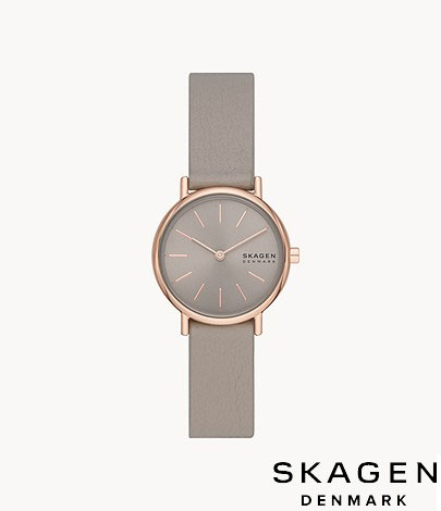 スカーゲン SKAGEN 腕時計 SIGNATUR LILLE 二針 グレーストーン エコレザーウォッチ SKW3060 レディース 北欧 正規品