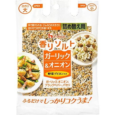他サイト： House 香りソルト ハウス ガーリック&オニオン袋入り 39g×5個【シーズニング】の商品画像