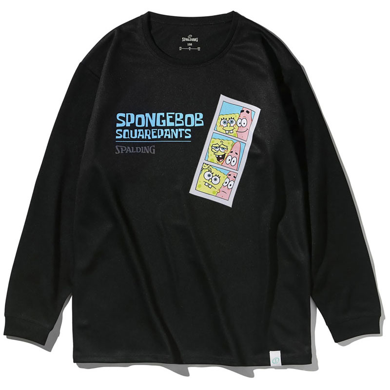 ジュニア ロングスリーブTシャツ スポンジ・ボブ フォト バスケットボール ロングＴシャツＪＲ (sjt25184s-1000)