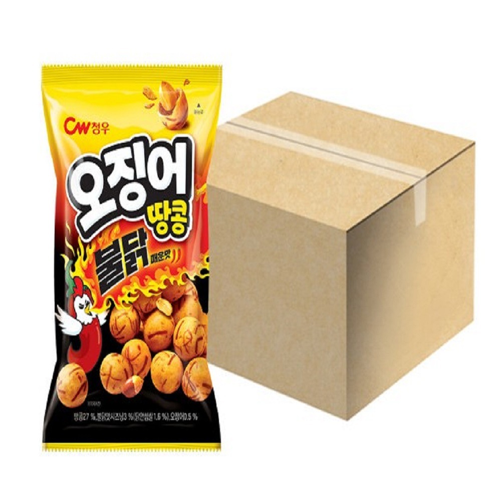 韓国-K MEAL-イカピーナッツプルダック味 90gx16袋(1箱) おやつ 酒の肴 夜食 辛口プルダック -K FOOD 5,079円
