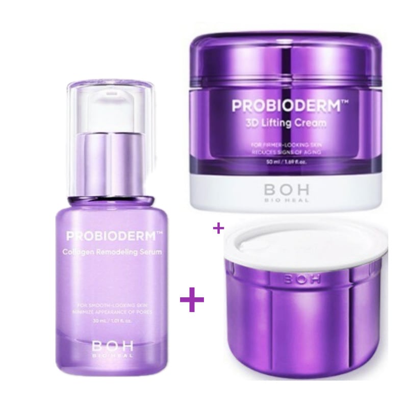 boh プロバイオダム 3Dリフティングクリーム 50ml +リフィル50ml+プロバイオダム コラーゲン リモデリング セラム30ml