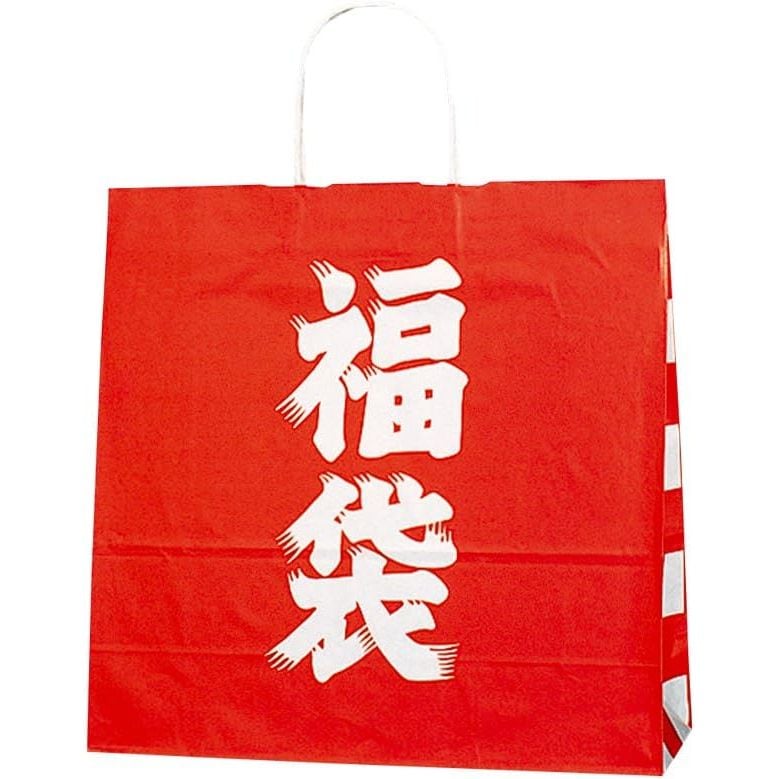 （まとめ買い）シモジマ HEIKO 手提げ紙袋 福袋 25チャームバッグ 25CB 3才 福袋 50枚 幅320xマチ115x高310mm 003261600 [x3セット]