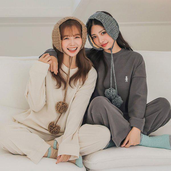 チャチャ 女性パジャマセット ゴールデン コーデュロイ ホームウェア パジャマ 上下セット