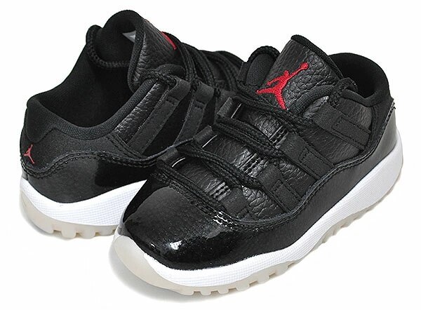 ジョーダン11 レトロ ロー トドラー 505836-001 JORDAN 11 RETRO LOW (TD) 72-10 black/gym red-white-sail