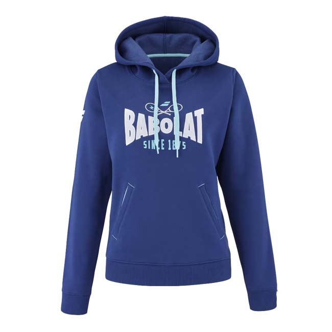 ＵＳサイズ バボラ(Babolat) 2023 SS レディース EXERCISE エクササイズ フーティ フード付きスウェット 4WTE041-4000 エステートブルー
