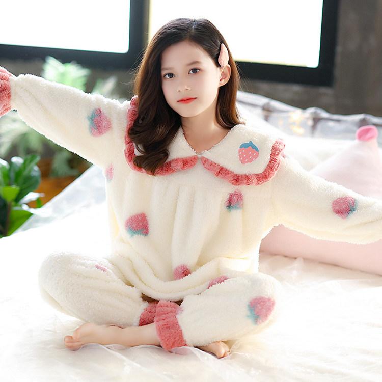 ウェア 上下セット 子供服 パジャマ ふわふわ モコモコ 前開き キッズ ファー テーラー襟付き 暖かい 1 130 140 150 160 セットアップ