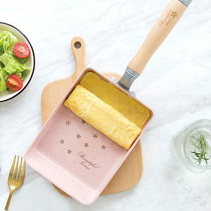 【8月新作】卵焼き用 IH対応 鍋 ガスレンジ可 和風 卵焼き器 フライパン 単品 角型 おしゃれ ロマンティック フライパン 卵焼 玉子焼 玉子焼き器 キッチン用品 調理器具 クッキングパン 焼き