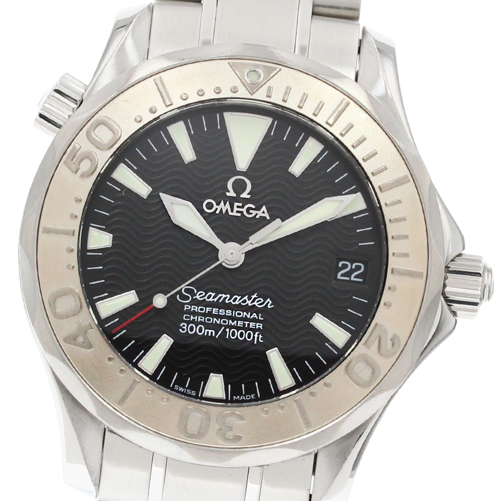 オメガ OMEGA 2236.50 シーマスター300 WGベゼル デイト 自動巻き ボーイズ 良品 _863325【中古】