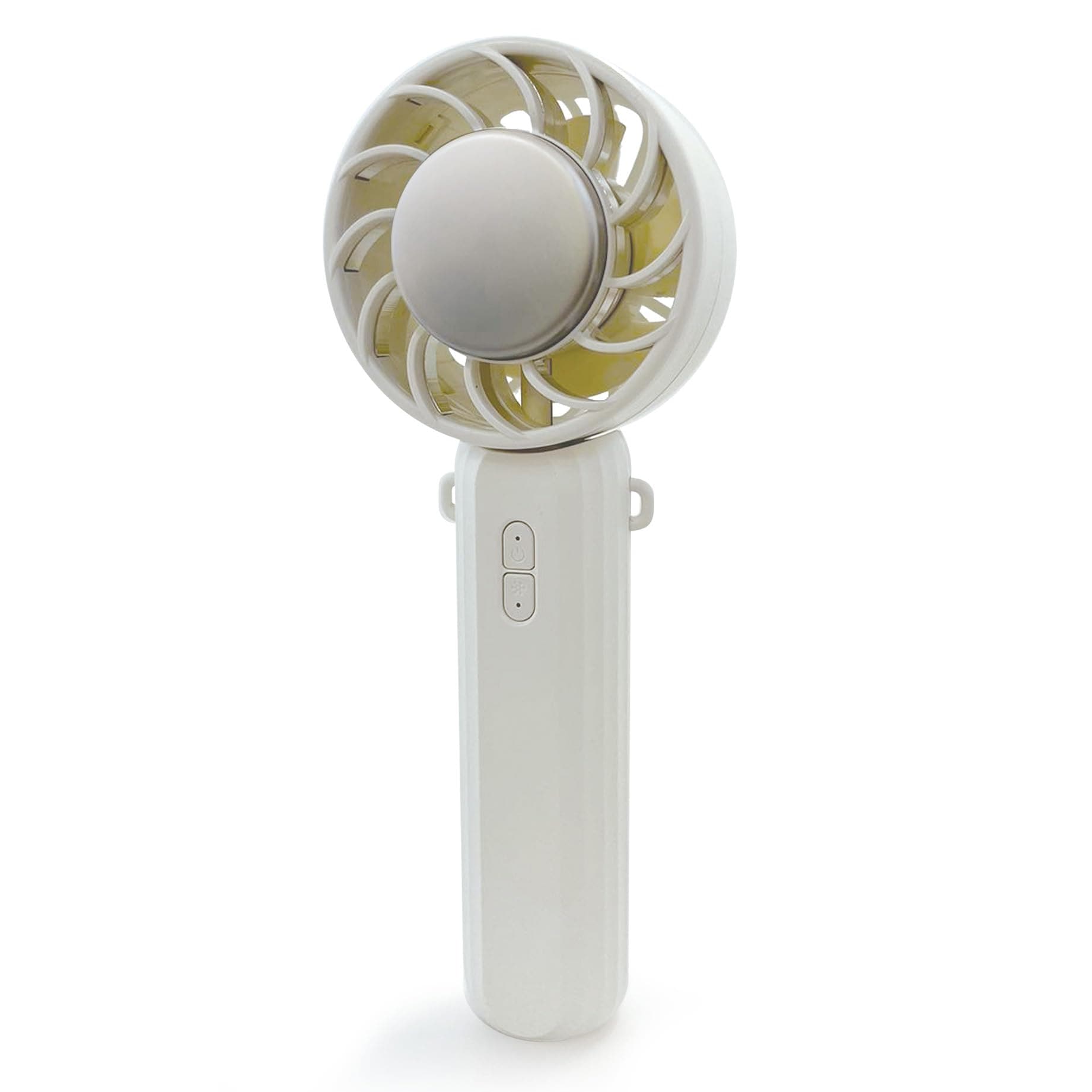 アリアス(Alias) ハンディファン 携帯扇風機 3段階風量調整 USB充電 Type-C対応 冷却プレート付きハンディーファン アイボリー SU23012-IV