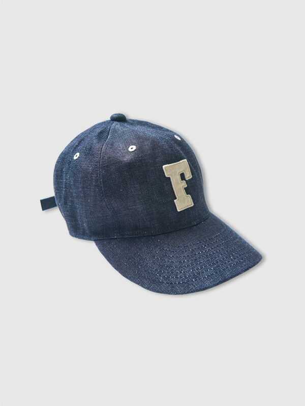 FULLCOUNT フルカウント キャップ メンズ レディース アメカジ 帽子 日本製 6Panel Denim Baseball Cap F Patch ベースボールキャップ 6843