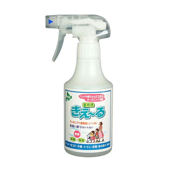 （まとめ） 環境大善バイオで消臭 抗菌 きえーる 室内用 無香 スプレータイプ 280ml 1本 (×5セット)
