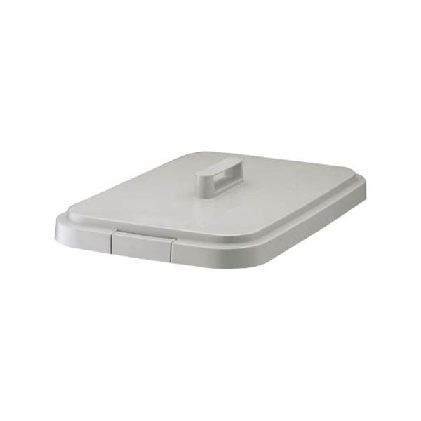 （まとめ）TRUSCO PPペール角型95L用フタTPPK-90F-GY 1枚（本体別売）[x5]