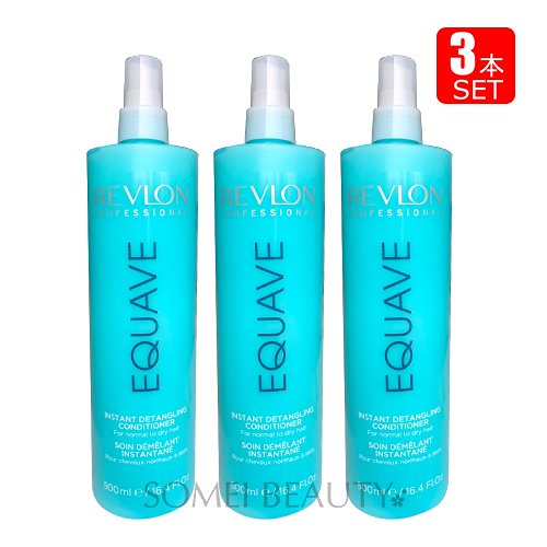 レブロン イクエイブ ツーフェイズ ハイドロニュートライティブディタングル コンディショナー 500ml 3本セット レヴロン REVLON 並行輸入品