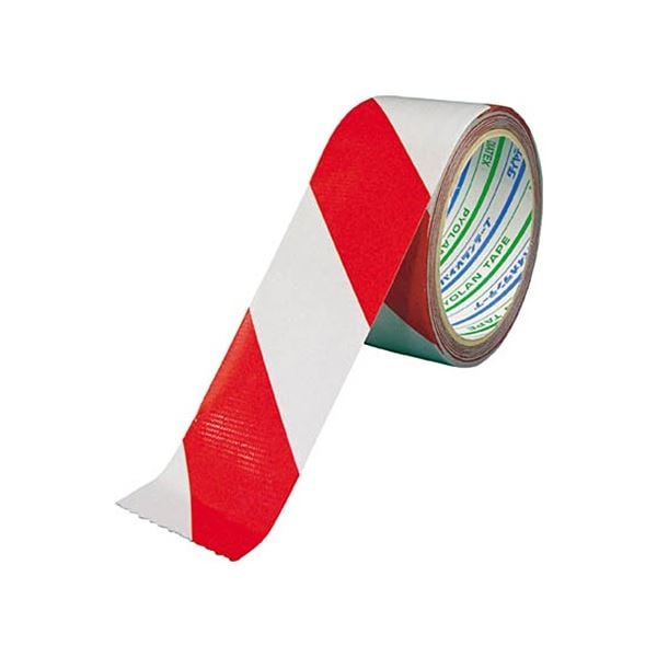 ダイヤテックス パイオラン再帰反射テープ 幅25mmx長さ10m ホワイト/レッド 1巻