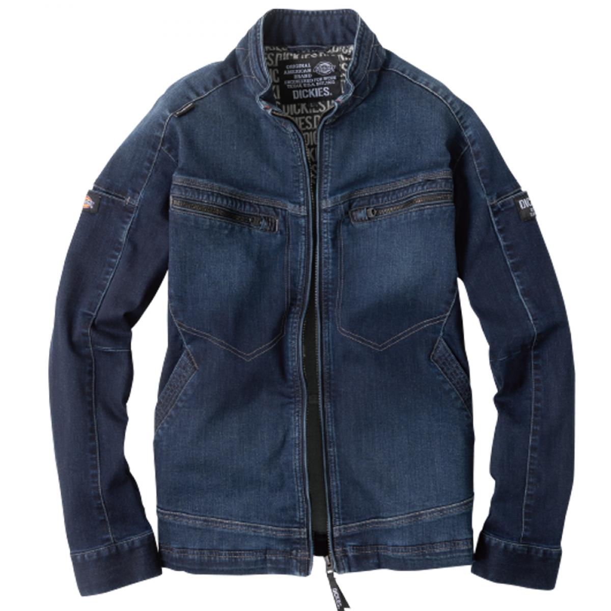 Dickies ディッキーズ ストレッチシルキーデニムジャケット インディゴ L D-2900 コーコス信岡 作業着 作業服