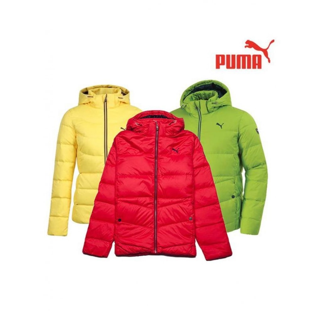 Puma ユニセックスダックダウンパッド入りフード付きジャンパー