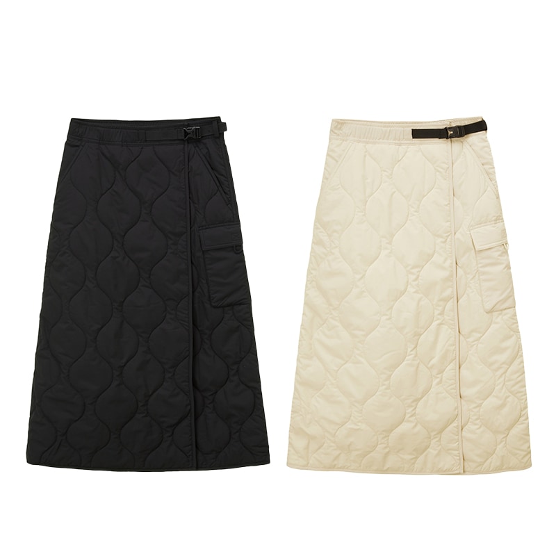 NK6NP80 WS CAMPER V SKIRTS ダウンスカート レディース スカート ダウンケット ヌプシ 運動 スポーツ 韓国 ホワイトレーベル WHITELABEL かわいい 人気 コーデ