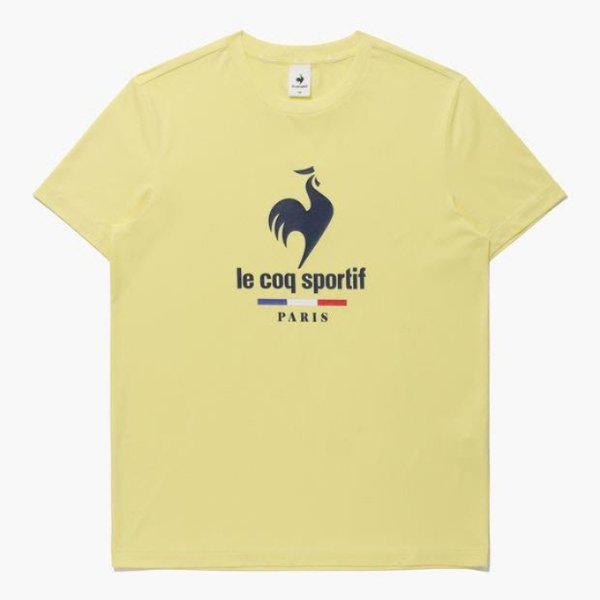 半袖Tシャツ JQS QQ123TRS31-YEL ロゴポリッシュシングル半袖Tシャツ / YELLOW