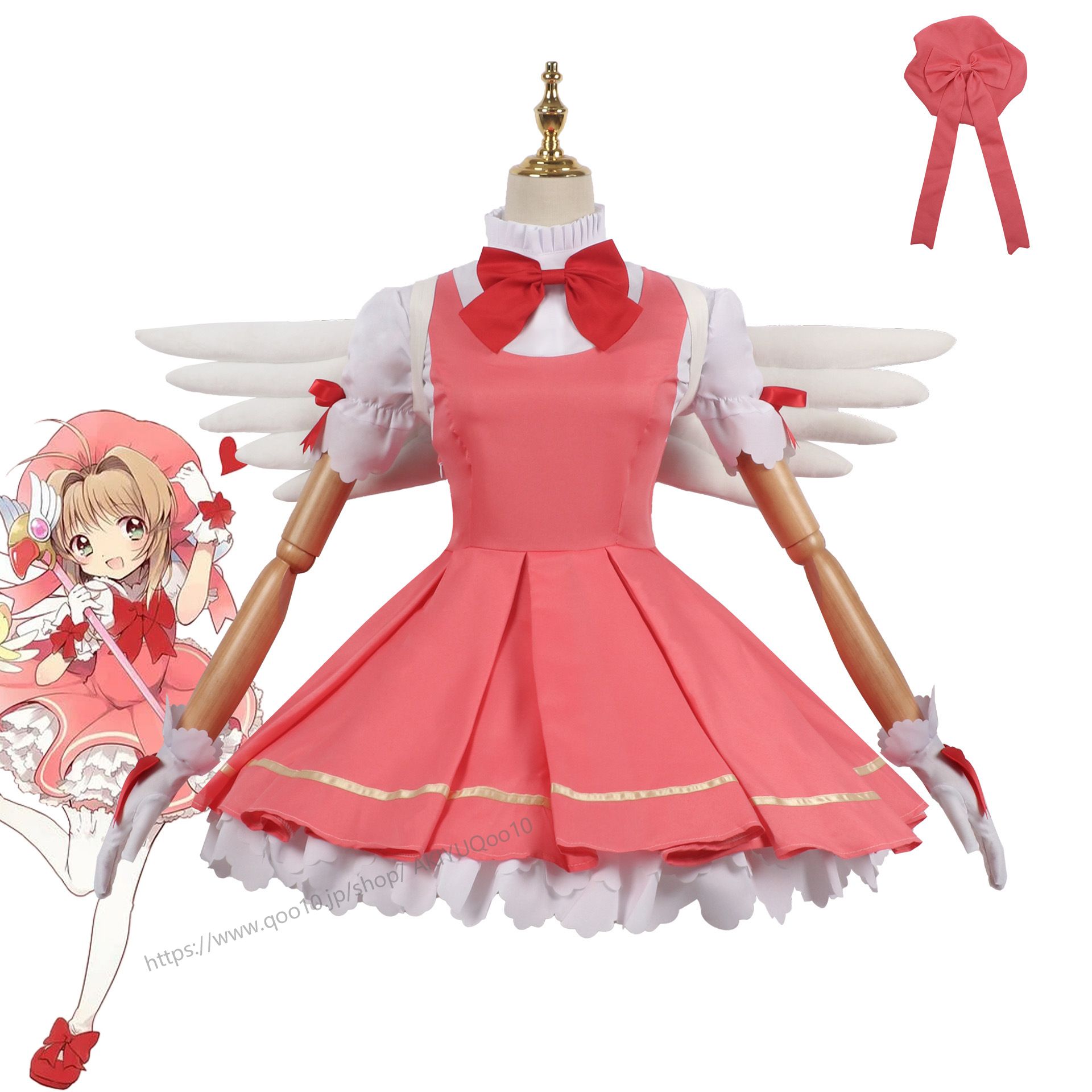さくら 戦闘服 カードキャプターさくら コスプレ変装仮装衣装 スーツ ハロウィン 入荷コスプレ