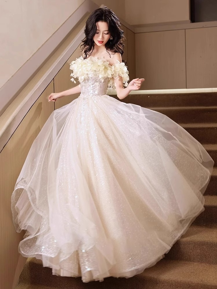 ドレス イブニングガウン2024新しいパーティースリムなディナーイブニングガウン