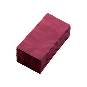 （まとめ） カラーナプキン 2PLY 8つ折 ワインレッド 2PLU-28C-W 1パック（50枚） 10セット