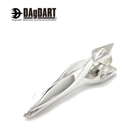 ダグダート DAgDART [Glass] リボンモチーフ シンプルデザイン シルバーネクタイピン
