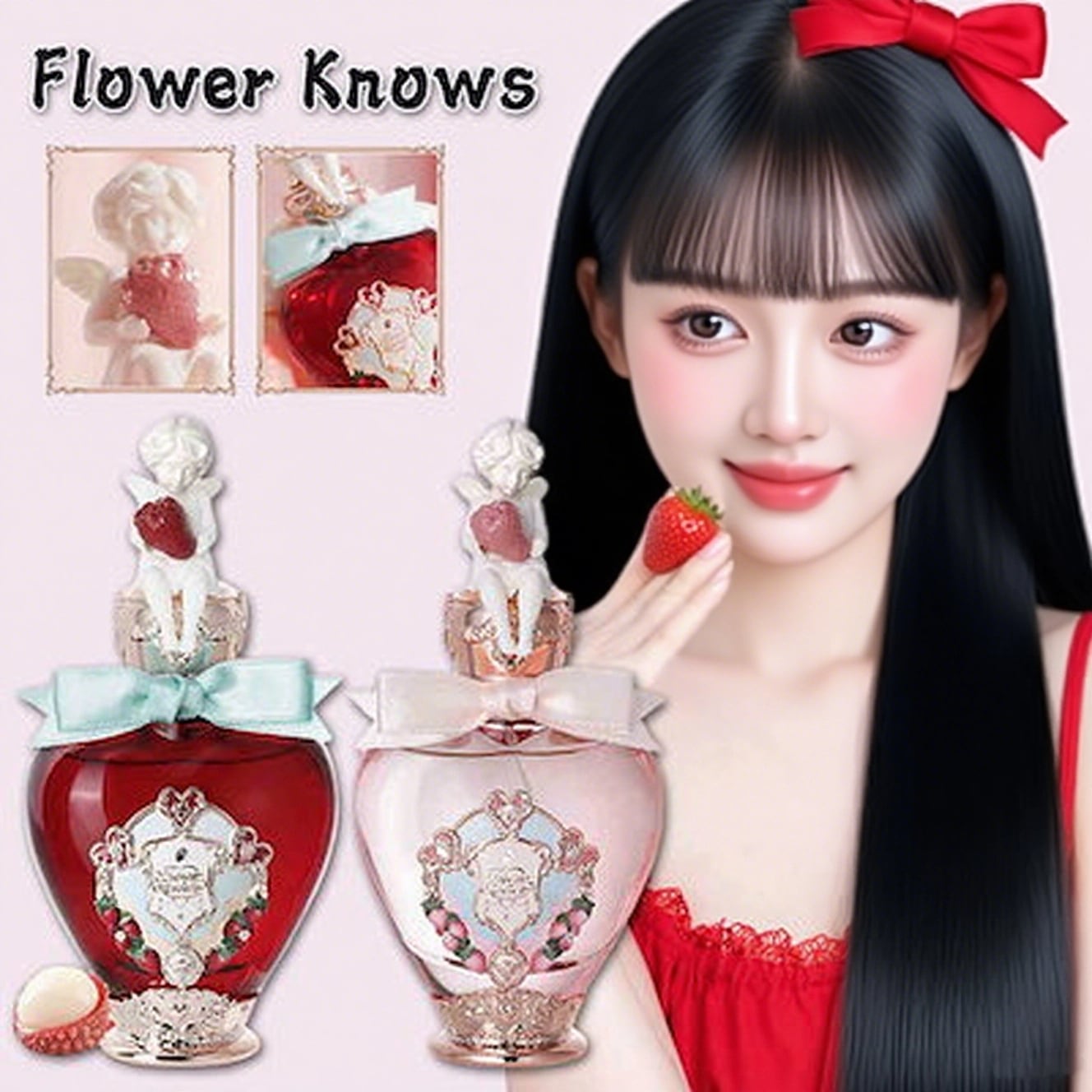 【正規品】ストロベリーキューピッドシリーズ 固形香水 少女心をくすぐる 携帯用 誕生日プレゼント 新年プレゼント バレンタインデープレゼント