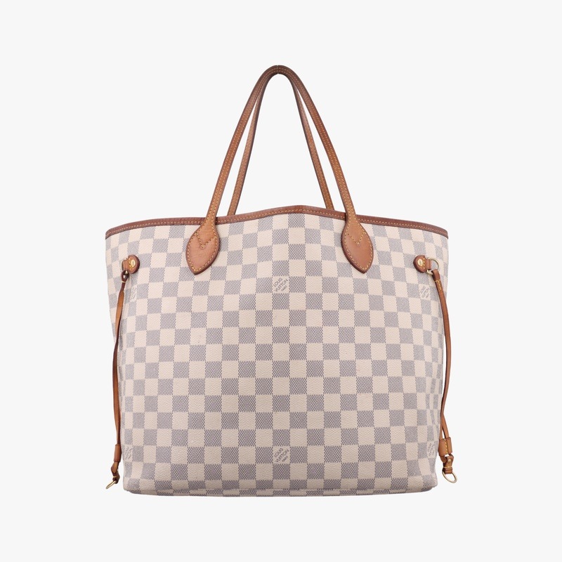 ネヴァーフルMMアズールダミエキャンバスN51107SA4110中古