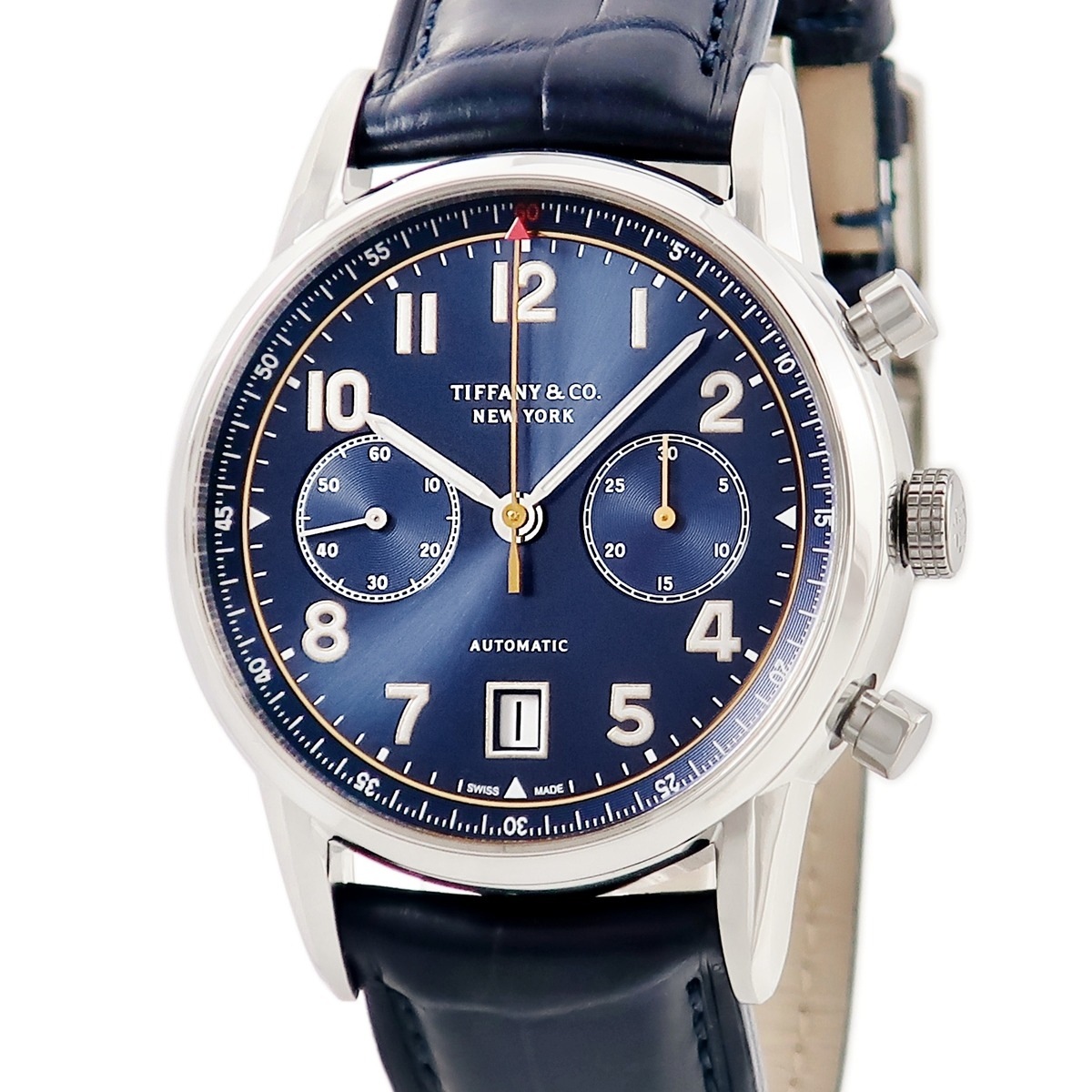 CT60 クロノグラフ 34668396 自動巻き メンズ デイト ダークブルー ネイビー スモールセコンド 3年保証 296,846円