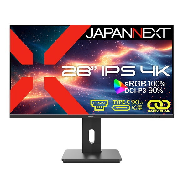 JAPANNEXT JN-IPS28U-HSPC9-DL 28型 4K液晶ディスプレイ