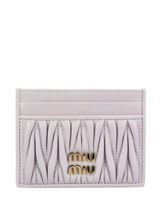 MIU MIU Women Business Card Wallet 5MC076 AFPP F0230 GLICINE