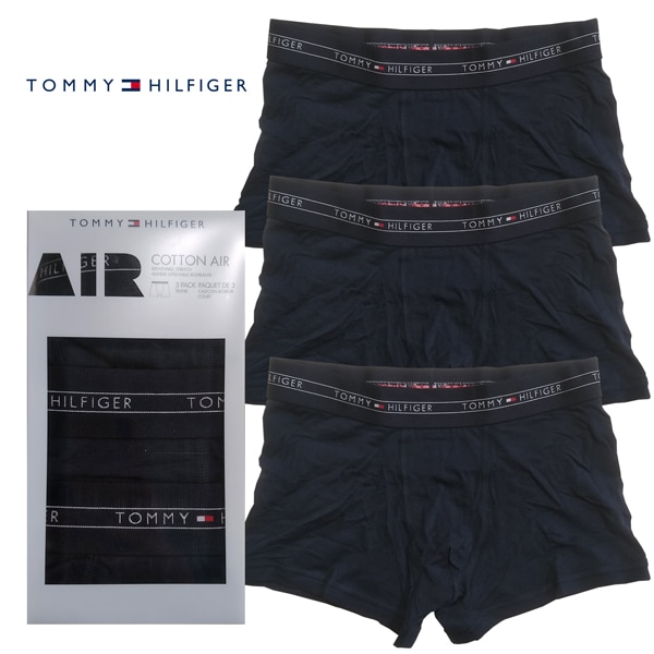TOMMY HILFIGER トミー フィルフィガー メンズ ボクサーパンツ ネイビー 3枚入