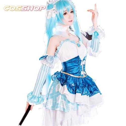 はつね ミク Hatsune Miku Rabbit Yukine ロリ 雪ミク ウィッグ付き コスプレ衣装 演出服 変装 仮装 二次会 イベント パーティー