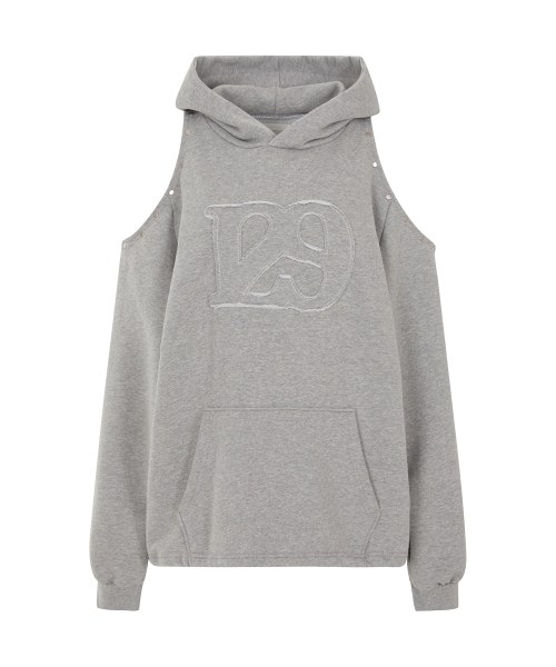 【ILLIGO】 129 Cutout Oversized Hoodie Melange 正規品