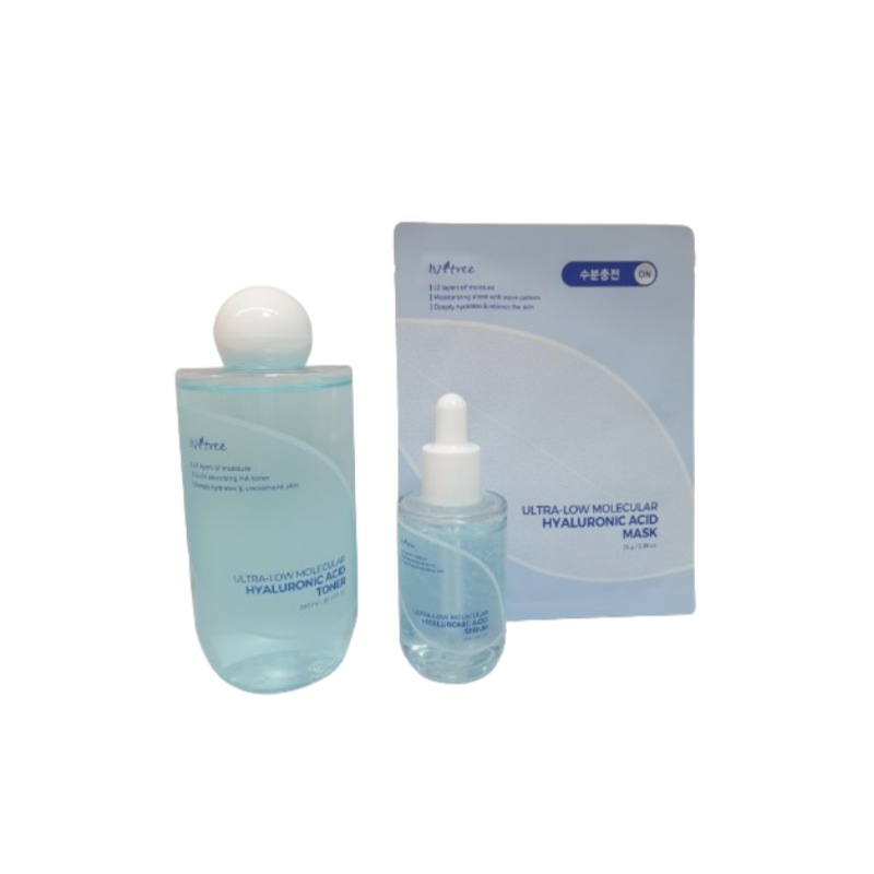 【えつ割】超低分子ヒアルロン酸3点企画セット(化粧水 / セラム / マスクパック1枚 )