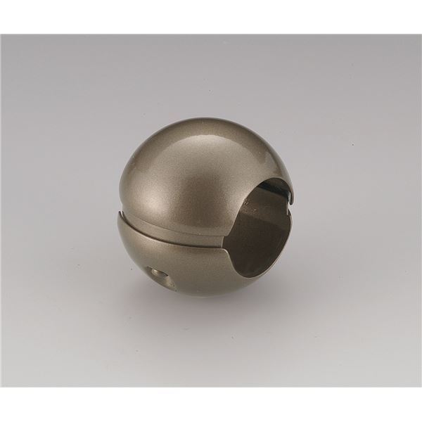 5個セット階段手すり滑り止め どこでもグリップボール形 亜鉛合金 直径32mm アンバー シロクマ 日本製