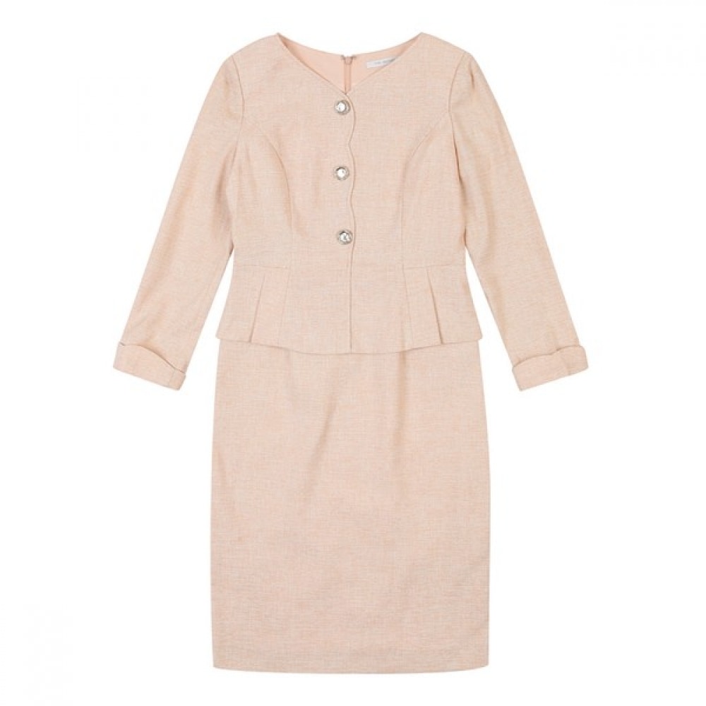 (ミスセンス) ペプラムベルト付きドレス_MB23OPM103A