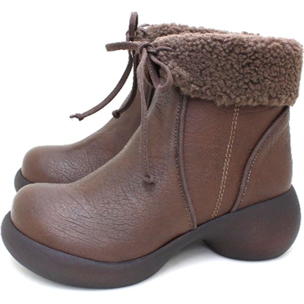 RegettaCanoe リゲッタカヌー ボア付き2WAYショートブーツ CJES-001C カジュアル シューズ CJES001C-BRN