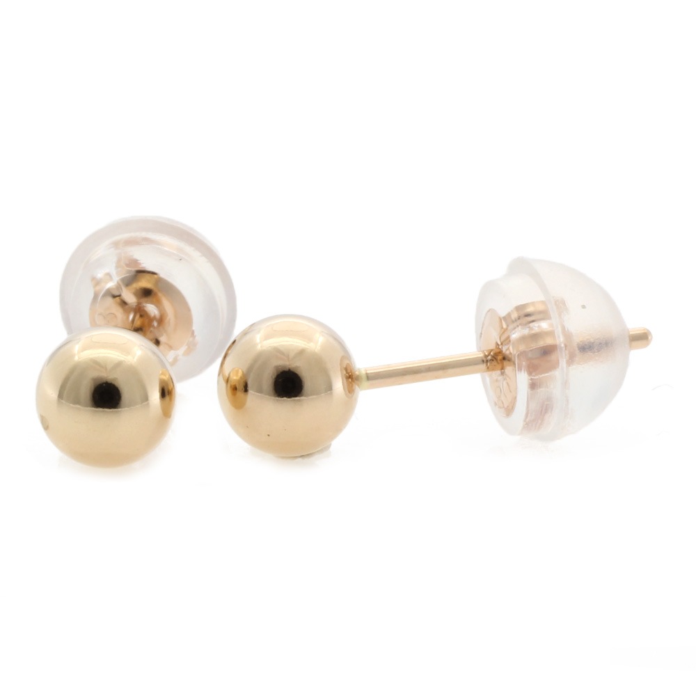丸玉 4ｍｍ ボール ピアス 18金 K18ピンクゴールド 新品