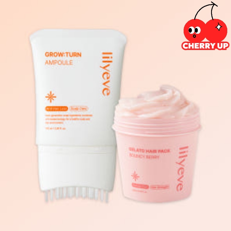 【企画商品】 グローターンヘアアンプル100ml+ リペアターンジェラートヘアパック(バウンシーベリー or シルキーバナナ)200ml ヘアエッセンス/ヘアケア／頭皮ケア／抜け毛ケアアンプル／抜け毛
