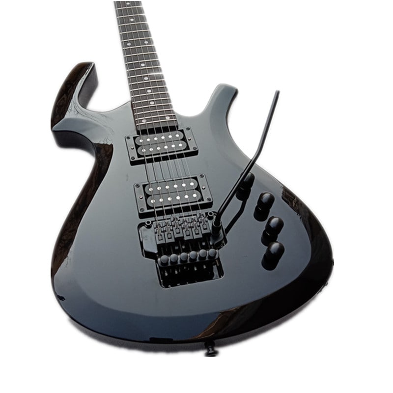 黒のダブルロッキングエレキギターmahoganyボディローズウッド指板 BJ140 17,850円