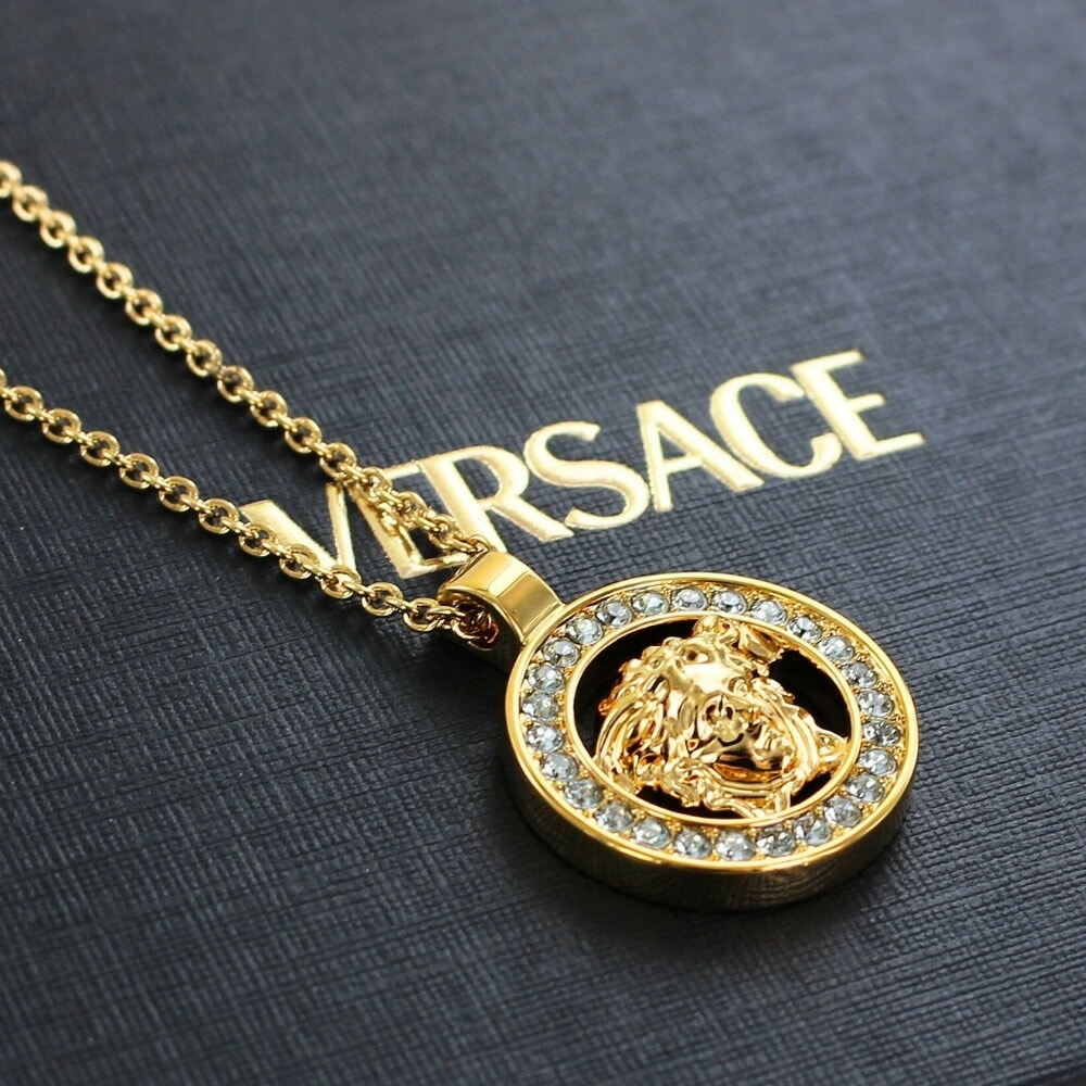 ヴェルサーチ ヴェルサーチェ ネックレス メンズ レディース ブランド ペンダント メドゥーサ チェーンネックレス イエローゴールド おしゃれ 誕生日プレゼント 男性 女性 旦那 妻 彼女 彼氏 記念