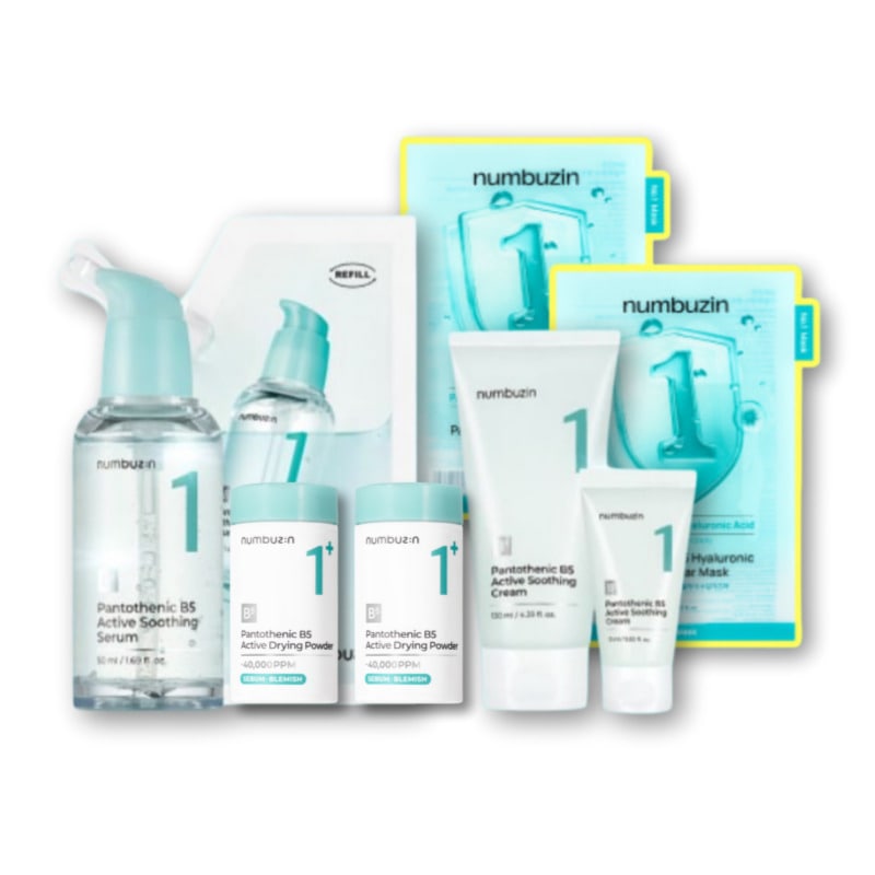 【NCT WISH サクヤ PICK】1番ライン 4種 セット 企画/1番 セラム 50ml+50ml /1番 クリーム 130ml+15ml/ 1番 パウダー 2個 /1番シートマスク2枚